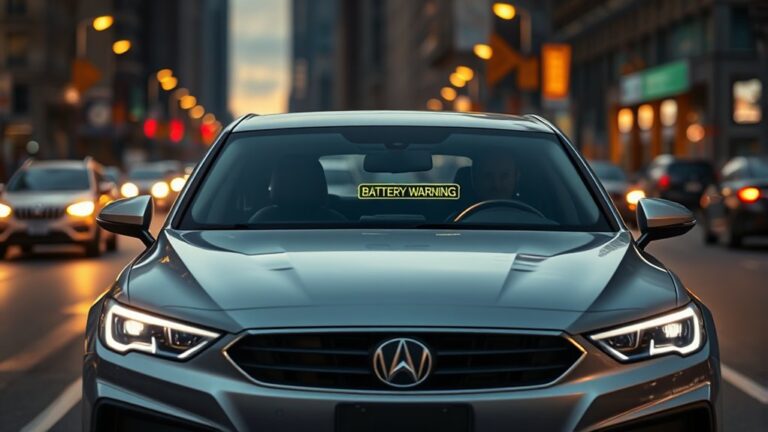car stalls battery warning