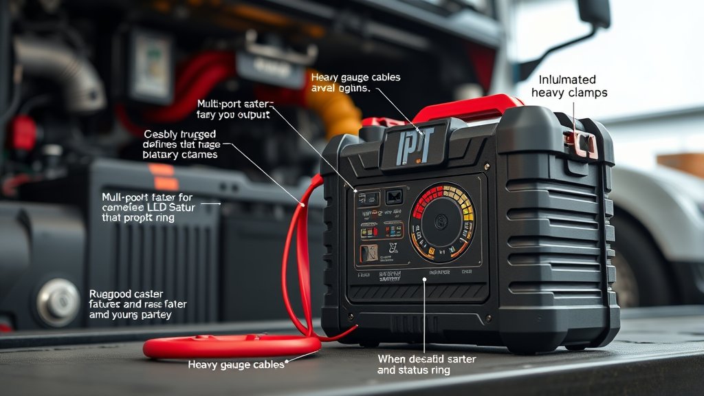 Which Features Define the Best Jump Starter for Large Engines?